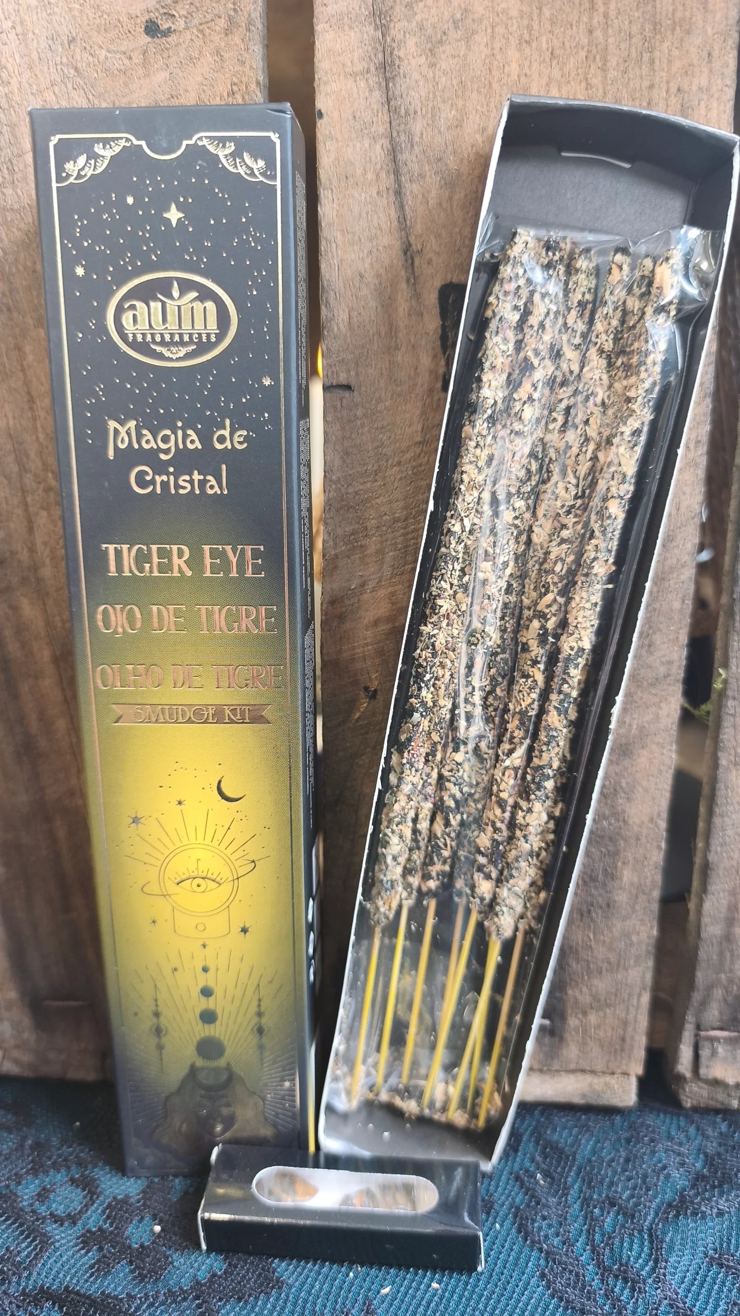 Encens rituel Oeil du tigre et ses petites pierres